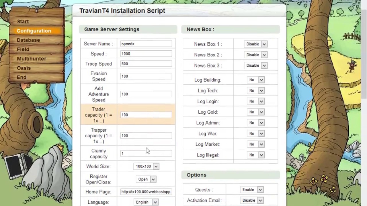 Travian Server Script League